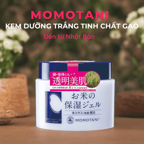 Kem dưỡng trắng Momotani White Moisture Gel Cream cho mặt và cơ thể Nhật Bản 230G 20G