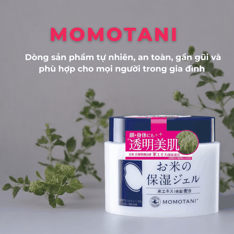 Kem dưỡng trắng Momotani White Moisture Gel Cream cho mặt và cơ thể Nhật Bản 230G 20G