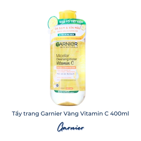 Nước Tẩy Trang Garnier Làm Sạch Sâu Dịu Nhẹ Cho Mọi Loại Da