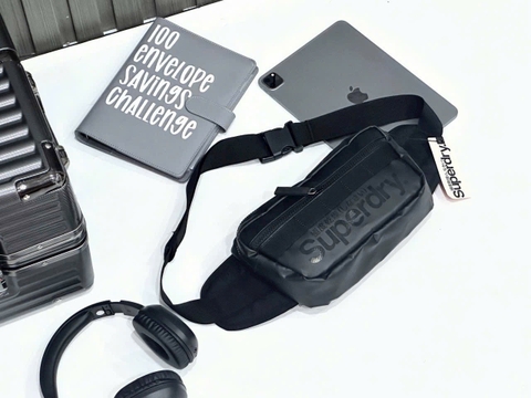 CROSSBODY SUPERDRY LOGO BLACK