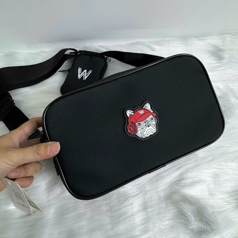CROSS BAG LIFE WORK LOGO RED