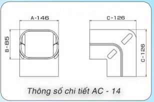 Khớp nối 90 độ khác mặt phẳng AC-10