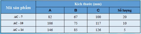 Khớp nối 90 độ khác mặt phẳng AC-10