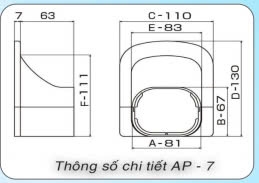 Nắp chụp áp trần AP-7