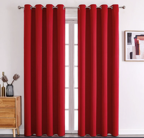 Rèm cửa dệt mịn, có độ chính xác cao, màu trơn, rèm cản sáng.