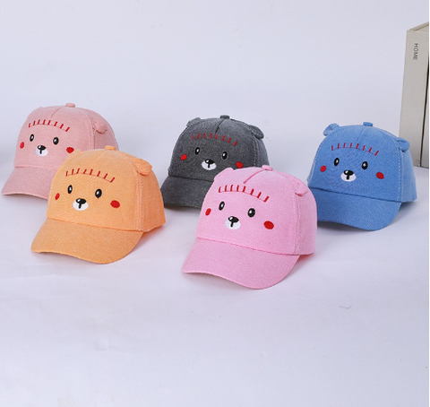 Mũ mái vòng hình mèo trẻ sơ sinh 1-2 tuổi (phối 5 màu)