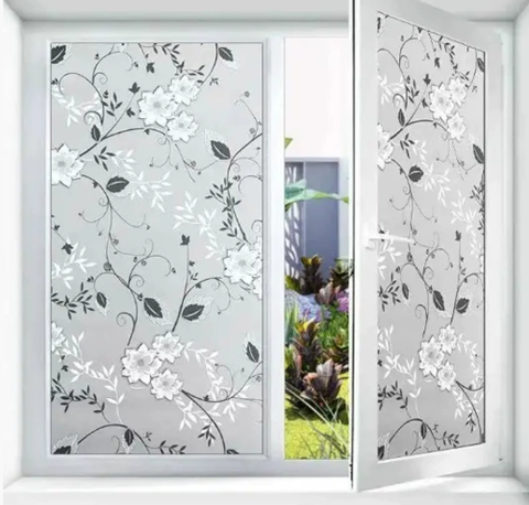 10m Giấy miếng dán kính tự dính, miếng dán kính nghệ thuật mờ đục, gia công và giao hàng theo yêu cầu