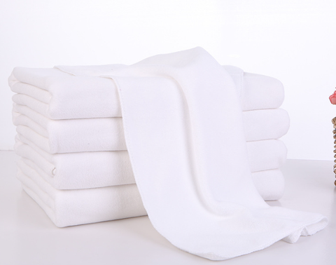 Khăn mặt khăn tắm trắng 35x75cm,  70x140cm