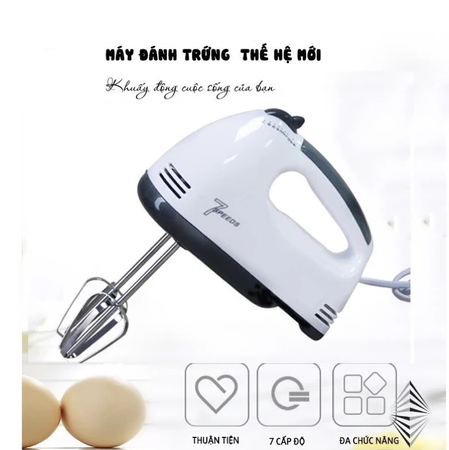 Máy đánh trứng mini cầm tay - 7 chế độ