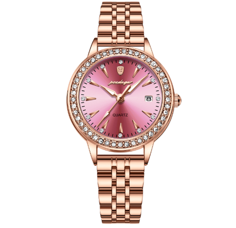 Đồng Hồ Nữ Peodagar Mặt Tròn Đính Đá Đeo tay sang trọng