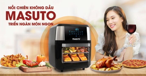 Nồi chiên không dầu Air Fryer Masuto LBAF037 - 12 lít