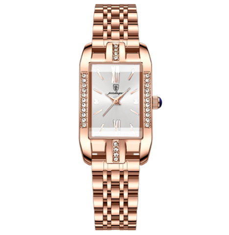 Đồng Hồ Nữ Peodagar Mặt Vuông Đính Đá đeo tay