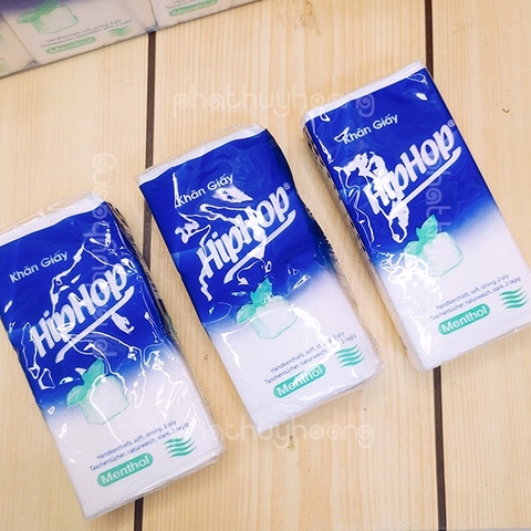 Khăn Giấy mini khô Hiphop menthol 5 lớp 10 tờ