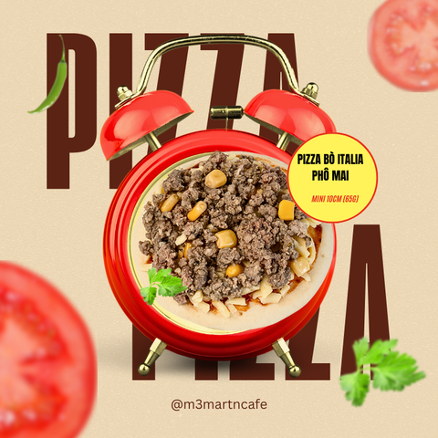Pizza Mini (10cm) Bò Italia Phô Mai 65g