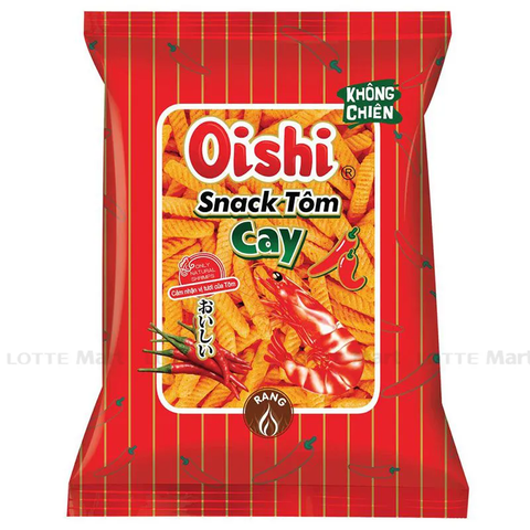 Snack Oishi vị tôm cay 68g