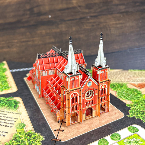 Thiệp 3D Nhà thờ Đức Bà Sà Gòn size nhỏ