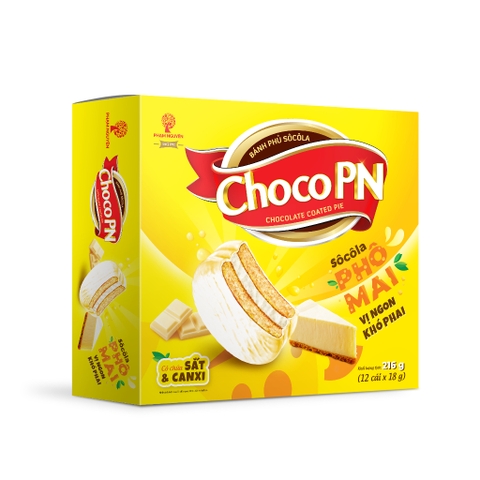 Bánh phủ Socola Choco PN Phô Mai Hộp 216g