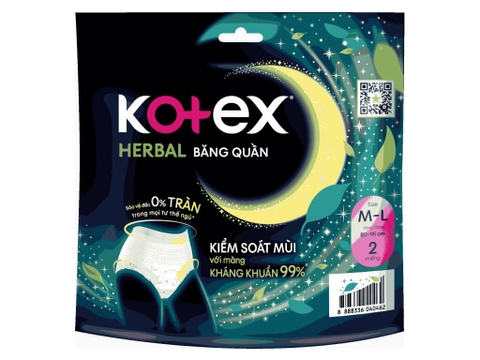 Băng quần Kotex Herbal 2 chiếc size M - L