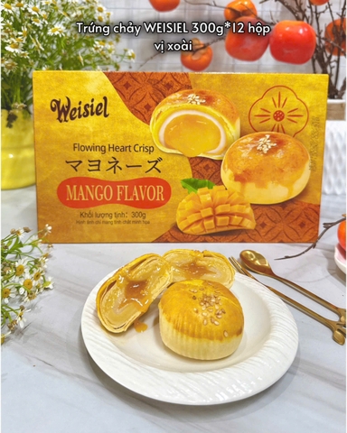 Bánh Trứng Chảy Weisiel  vị xoài hộp 300gr (6 Chiếc)