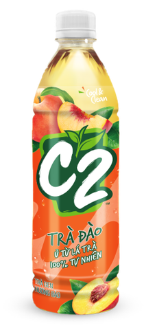 Hồng trà đào C2 chai 455ml