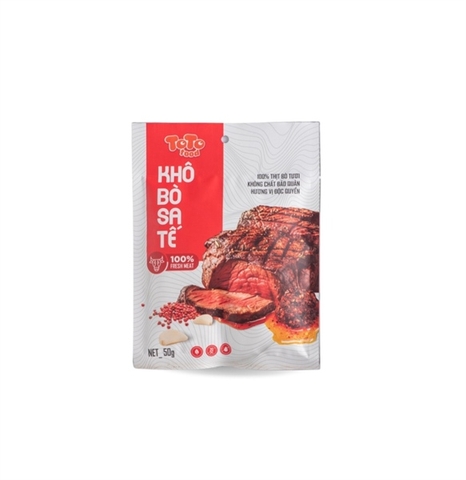 Khô bò Sa tế Toto food gói 20g