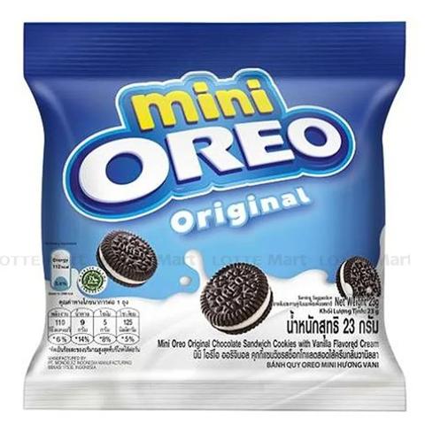 Bánh quy kem socola Oreo Mini gói 20.4g