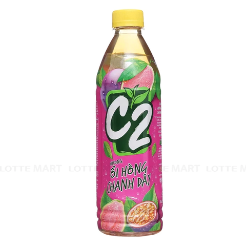 Trà xanh C2 ổi hồng chanh dây chai 455ml