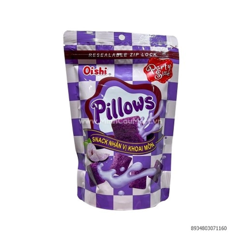 Snack Pillows nhân vị khoai môn Oishi gói 80g