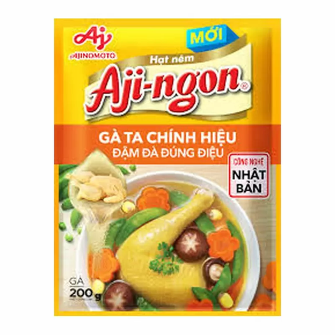 Hạt nêm Aji-ngon Gà Ta Chính Hiệu Gói 200g