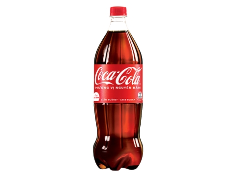 Nước ngọt Coca Cola nguyên bản (giảm đường) chai 1.5 lít