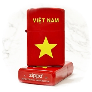 Bật lửa Zippo hình lá cờ Việt nam 1 cái
