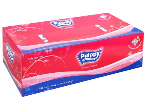 Khăn giấy lụa Pulppy 2 lớp 180 tờ