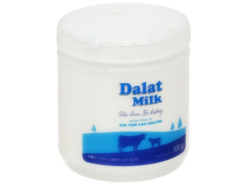 Sữa chua có đường Dalat Milk hộp 500g