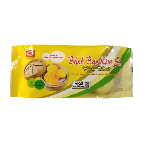 Bánh bao kim sa trứng muối Việt Quán 176g