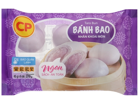 Bánh Bao Nhân Khoai Môn - CP 45g Pack