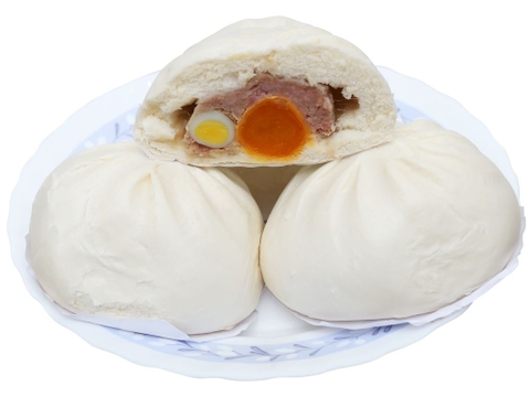 Bánh bao nhân thịt heo 1 trứng cút 1 trứng muối Thọ Phát gói 170g