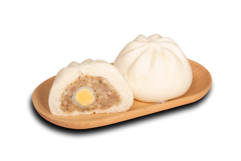 Bánh bao nhân thịt heo 1 trứng cút gói 140g