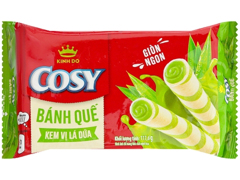 Bánh quế vị kem lá dứa Cosy gói 117.6g
