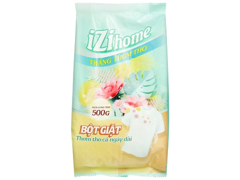 Bột giặt IZI HOME trắng thơm tho túi 500g