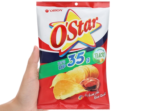 Snack khoai tây vị kim chi Hàn Quốc O'Star gói 33g