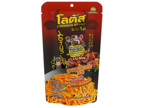 Bánh que Dorkbua vị thịt bò nướng BBQ gói 62g
