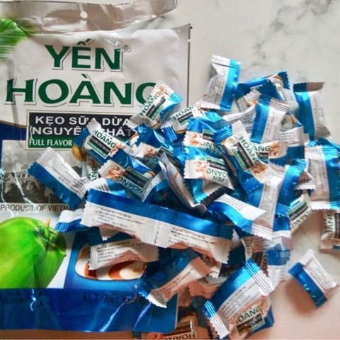 Kẹo dừa giòn vị sữa dừa/vị cà phê Yến Hoàng 1 cái