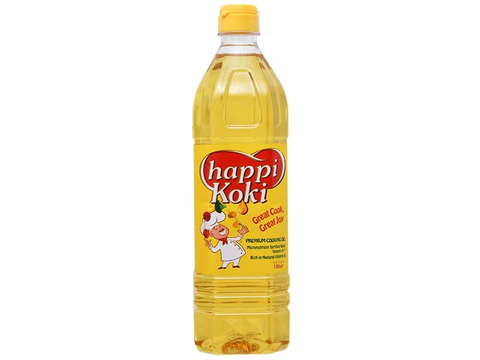 Dầu ăn cao cấp Happi Koki chai 1000ml