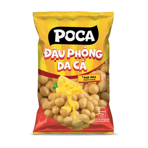 Snack đậu phộng da cá Poca phô mai gói 28g