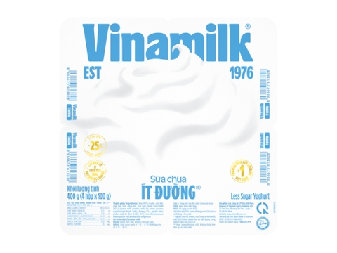 Sữa chua ít đường Vinamilk hộp 100g