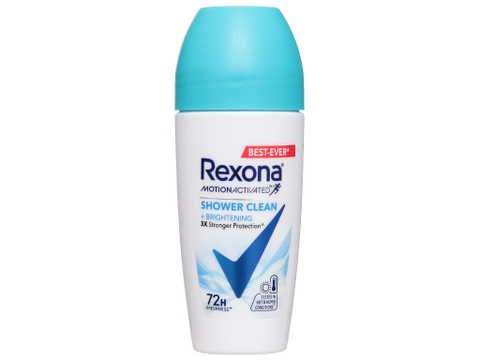 Lăn ngăn mùi Rexona Shower Clean khô thoáng dành cho nữ 45ml