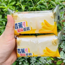 Bánh bông lan Yipin hấp vị chuối