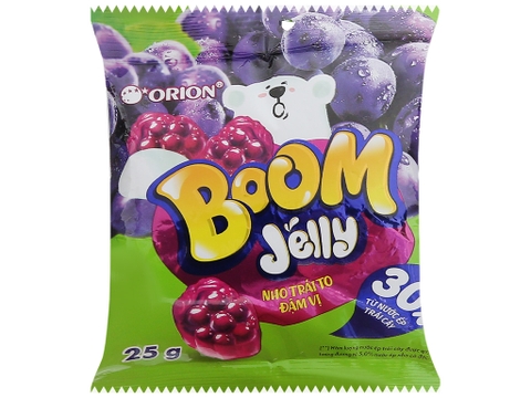 Kẹo dẻo vị nho Orion Boom Jelly gói 25g