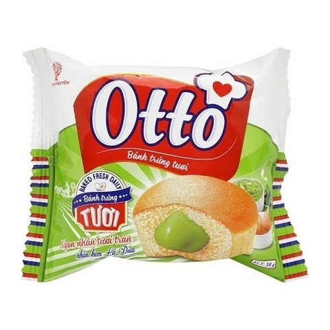 Bánh Trứng Tươi Kem Lá Dứa Otto gói 35g