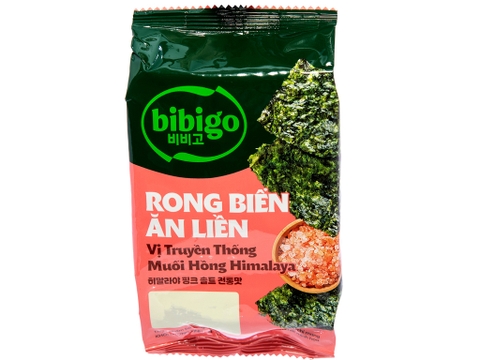 Rong biển ăn liền Bibigo vị truyền thống muối hồng Himalaya 4g
